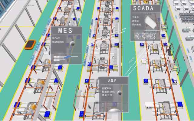 智能工厂规划融合精益化自动化数字化采用三维建模三维动画展示